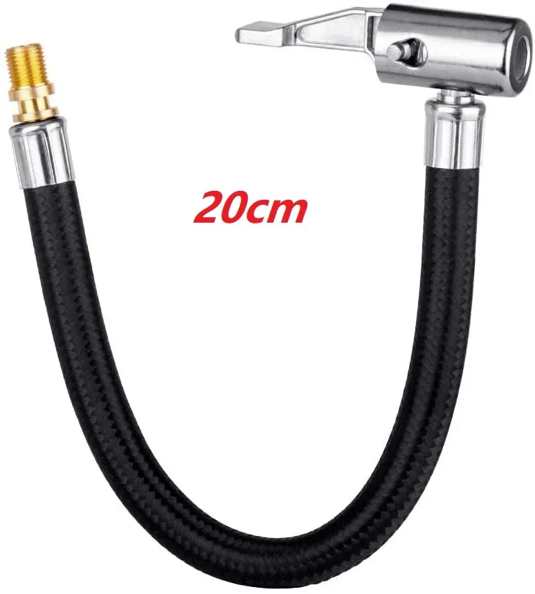 Tuyau de gonflage à verrouillage à torsion avec rallonge pour pompe à air, compatible voiture, vélo et moto 8