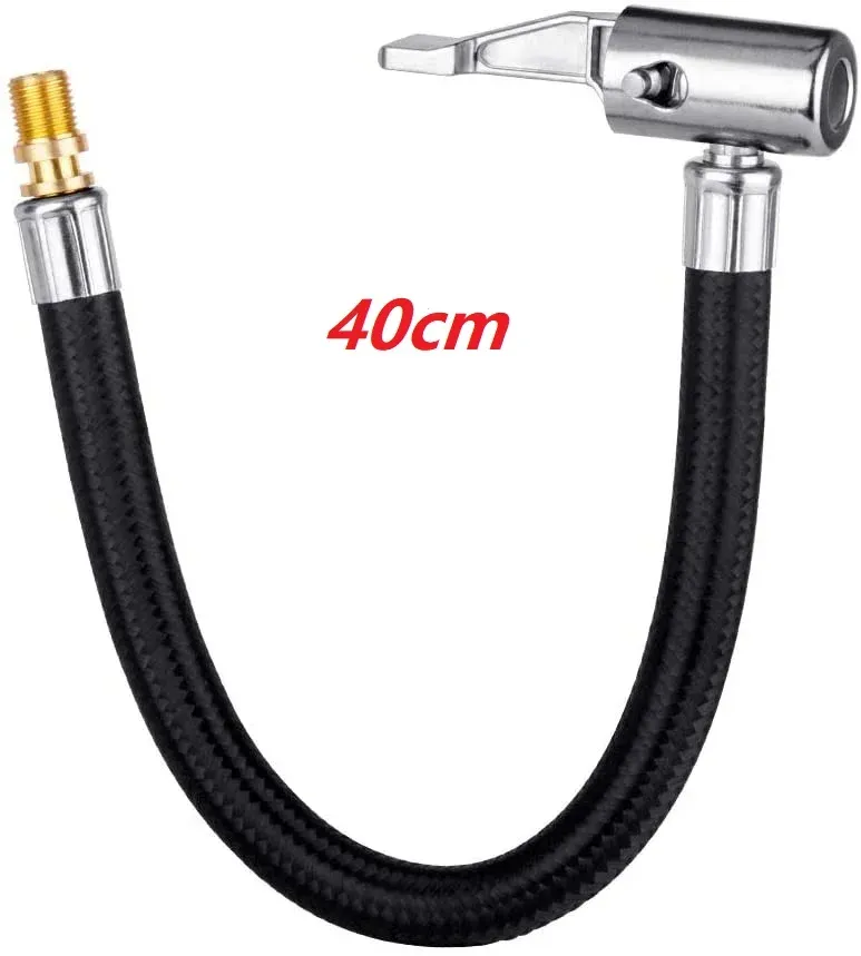 Tuyau de gonflage à verrouillage à torsion avec rallonge pour pompe à air, compatible voiture, vélo et moto 10