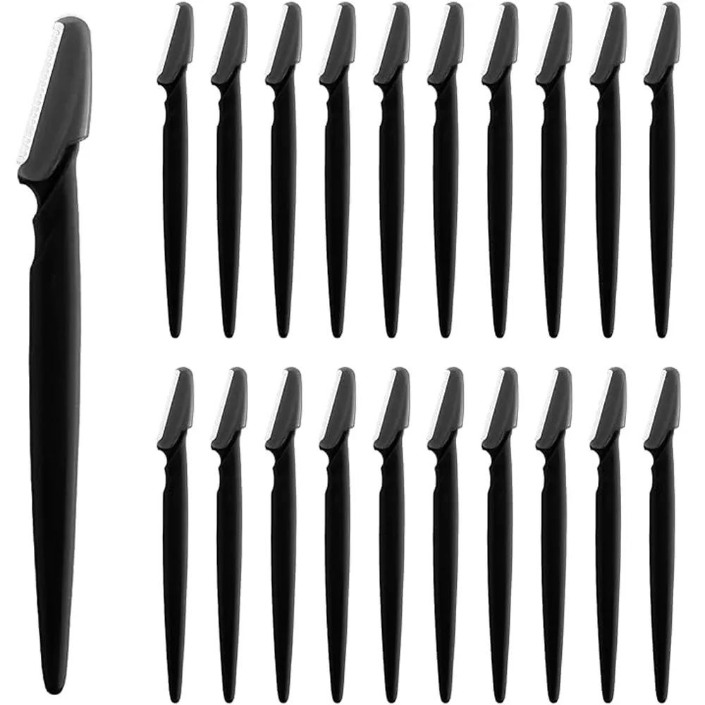Lot de 5, 10, 15 ou 20 rasoirs à sourcils, tondeuses et outils de façonnage pour femmes et hommes, épilateurs faciaux et rasoirs exfoliants pour le visage (dermaplaning) 1