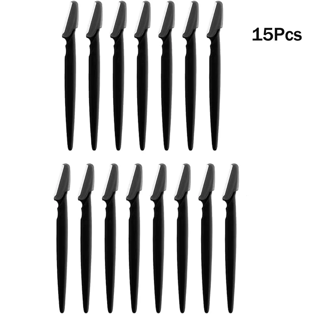 Lot de 5, 10, 15 ou 20 rasoirs à sourcils, tondeuses et outils de façonnage pour femmes et hommes, épilateurs faciaux et rasoirs exfoliants pour le visage (dermaplaning) 9