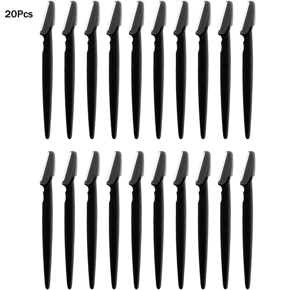 Lot de 5, 10, 15 ou 20 rasoirs à sourcils, tondeuses et outils de façonnage pour femmes et hommes, épilateurs faciaux et rasoirs exfoliants pour le visage (dermaplaning) 10