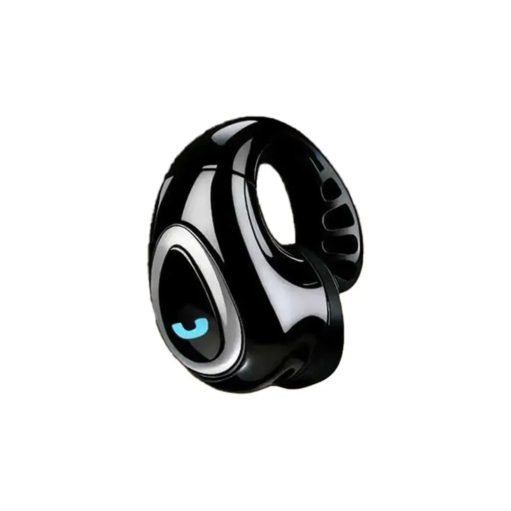 Écouteurs sans fil Bluetooth à clip d'oreille unique, écouteurs ouverts à conduction aérienne, casque mono à clipser, son stéréo Hi-Fi 8