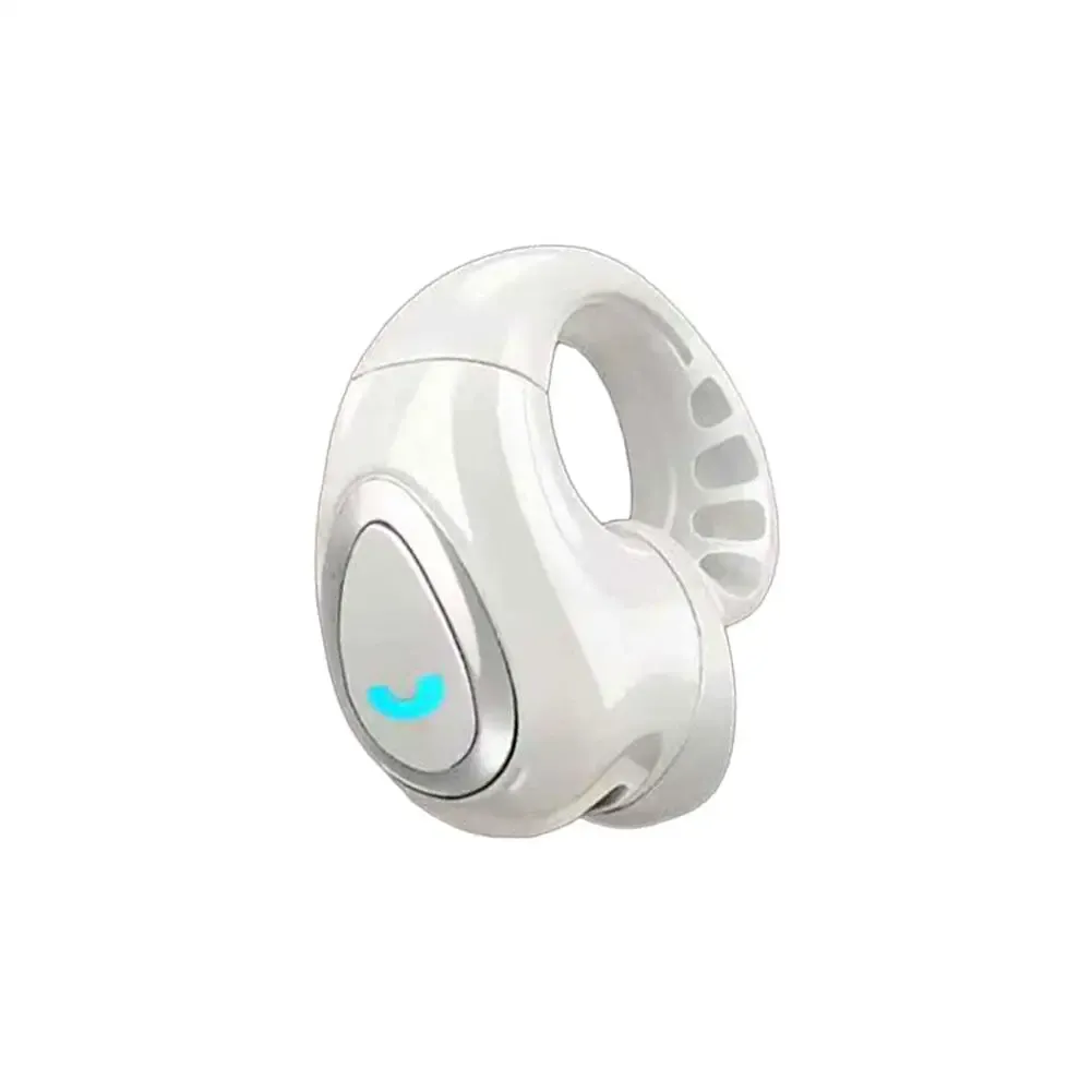 Écouteurs sans fil Bluetooth à clip d'oreille unique, écouteurs ouverts à conduction aérienne, casque mono à clipser, son stéréo Hi-Fi 7