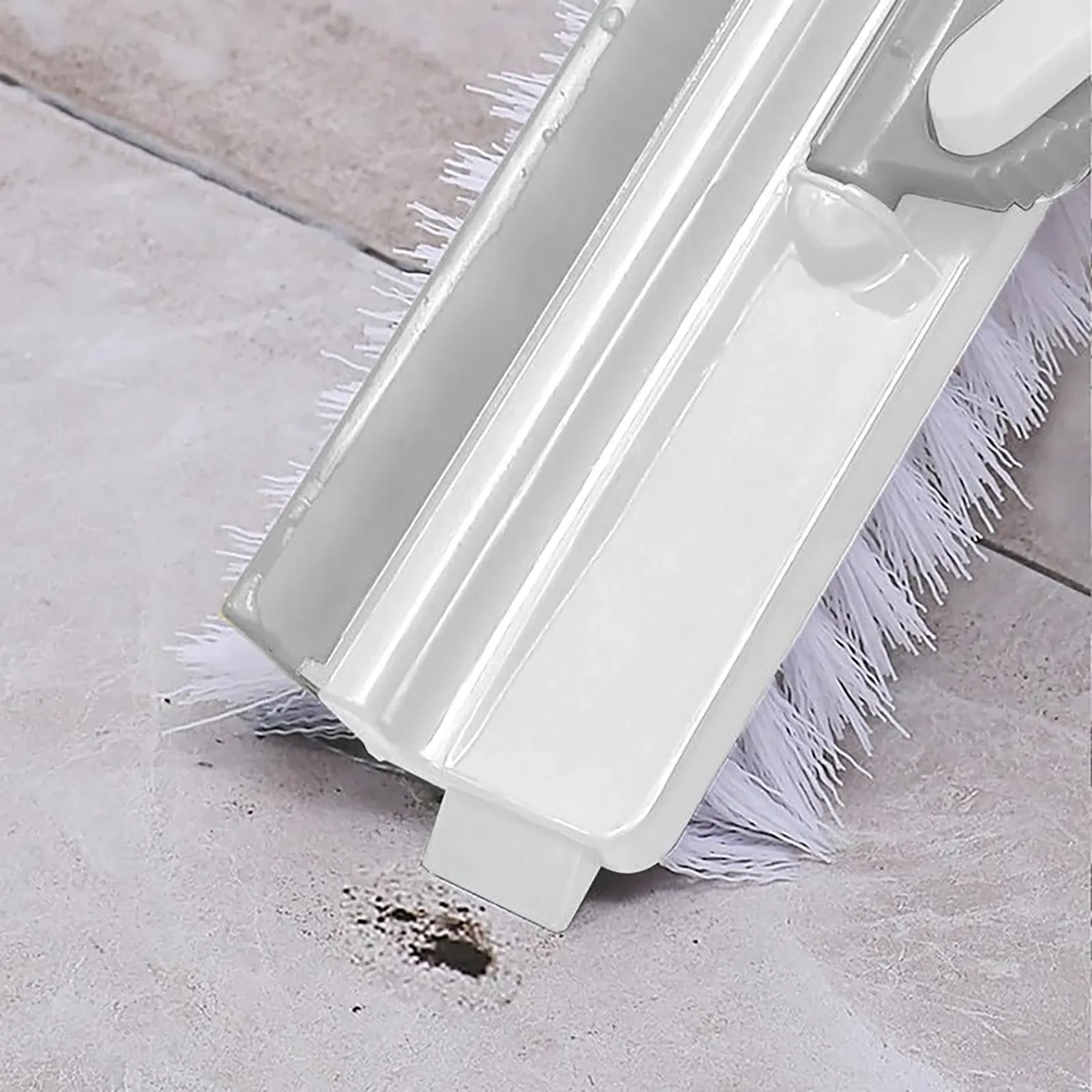 Brosse de nettoyage à poils durs pour interstices, sans angles morts, idéale pour les coins muraux, terrasses et salles de bain 4