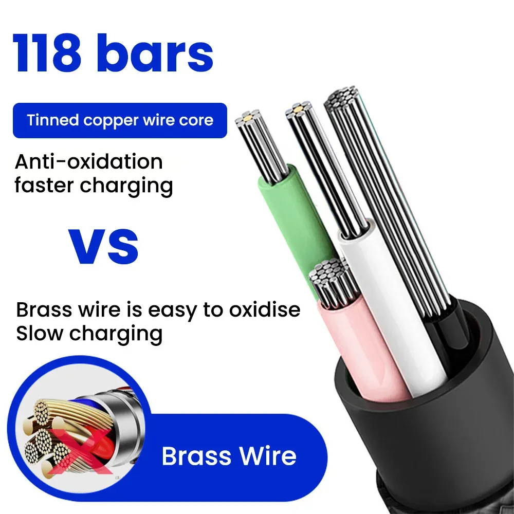 Câble Micro USB court 0,25 m à charge rapide et transfert de données, pour batterie externe, compatible Samsung et téléphones Android 3
