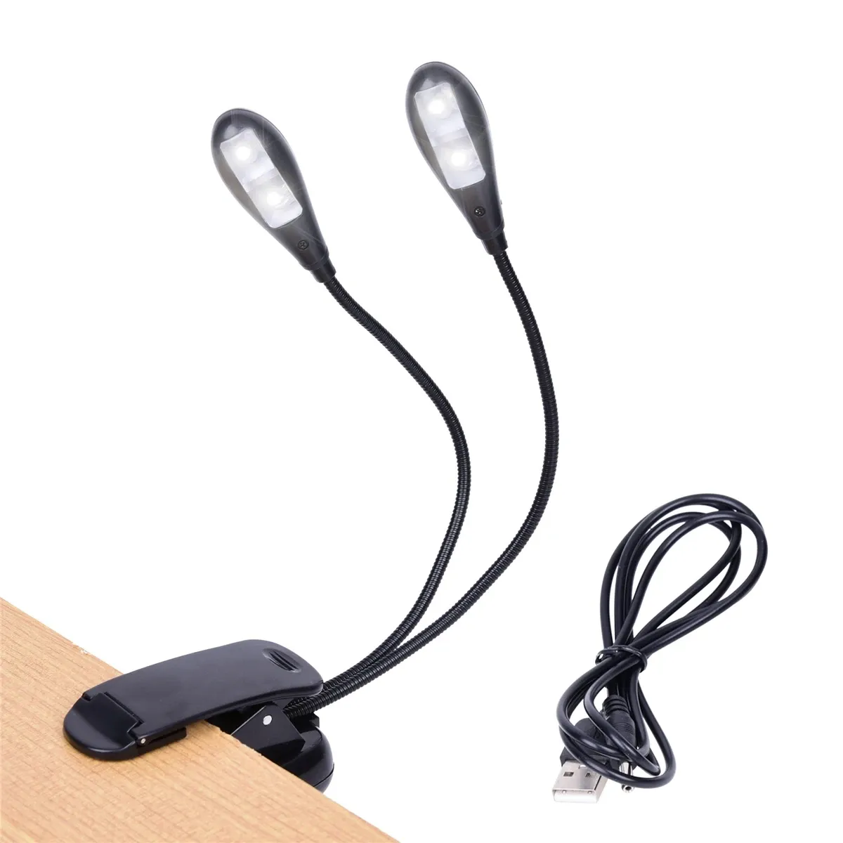 Lampe LED à pince en situation d'utilisation