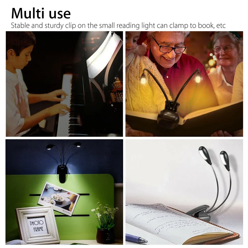 Lampe LED à pince pour pupitre, vue de détail