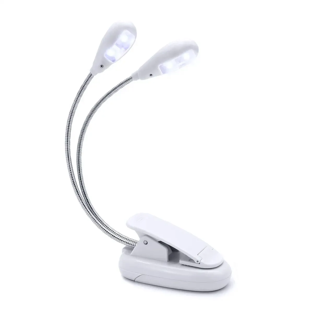 Lampe LED à pince pour pupitre de musique, alimentation par piles AAA ou USB, 4 niveaux de luminosité, idéale pour la création 7