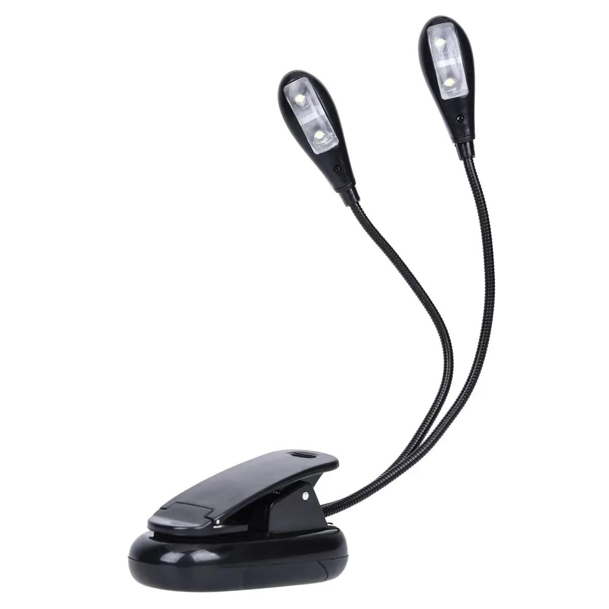 Lampe LED à pince pour pupitre de musique, alimentation par piles AAA ou USB, 4 niveaux de luminosité, idéale pour la création 8