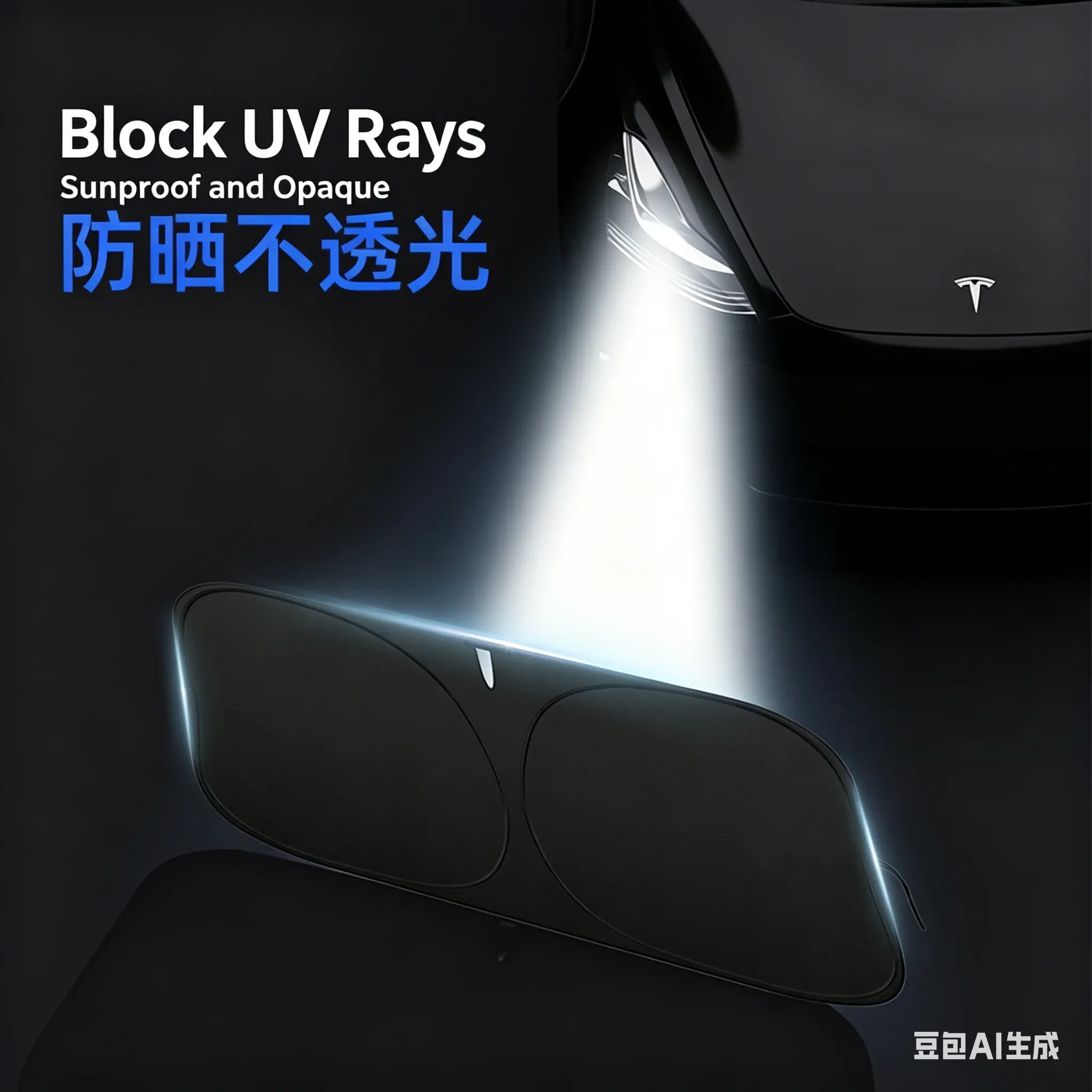 Pare-soleil rétractable pour pare-brise de voiture, protection solaire et isolation thermique 5