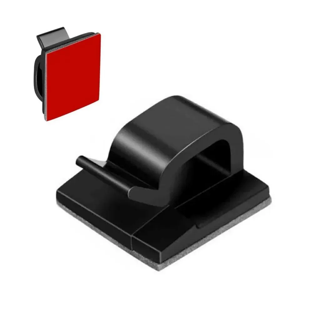 Clips organisateurs de câbles, enrouleurs de fils, supports de protection de cordon, gestion des câbles USB, crochets adhésifs, pinces de bureau pour voiture, écouteurs, souris 7