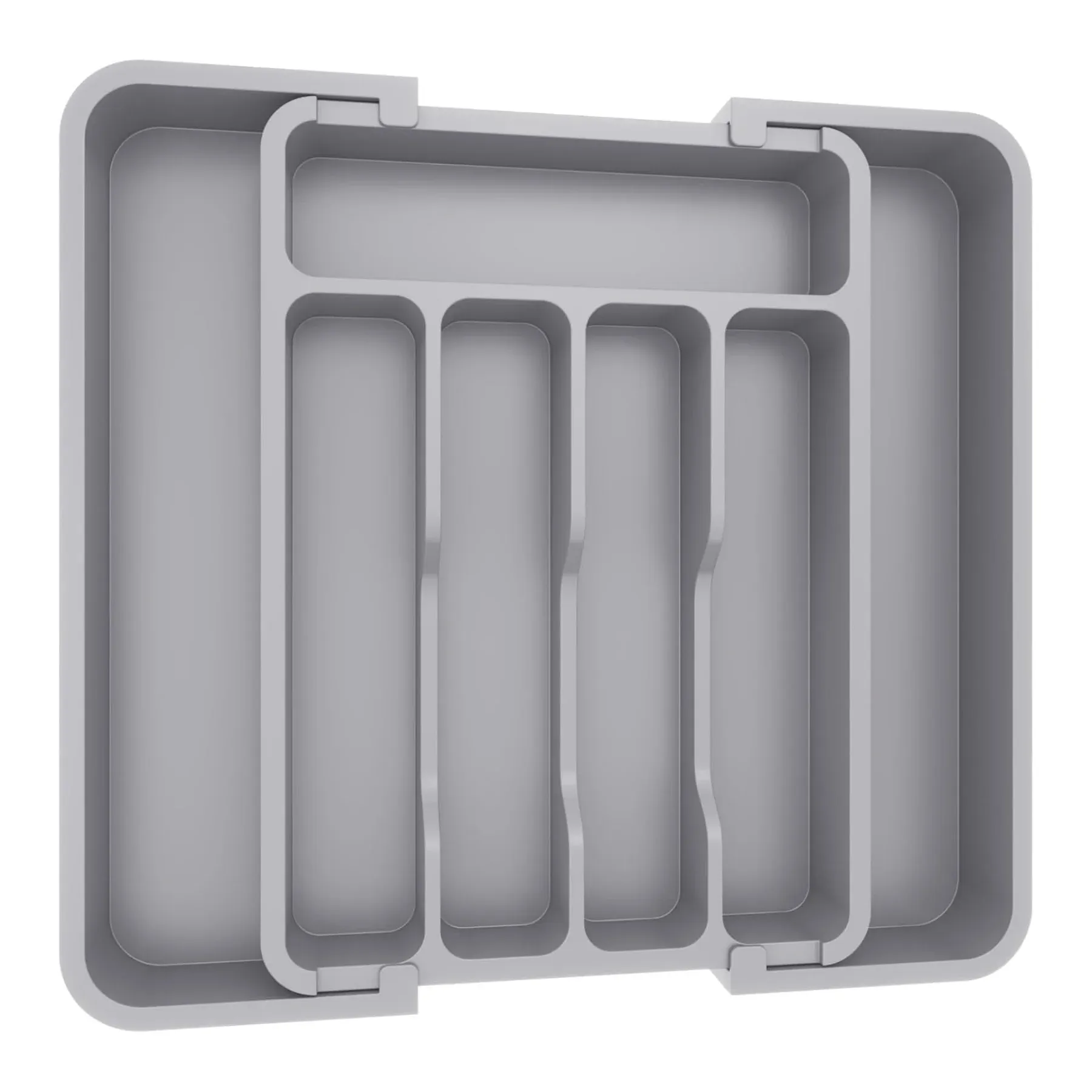 Organisateur de couverts 1 pièce extensible, plateau réglable pour tiroir de cuisine, rangement pour fourchettes et couteaux 8