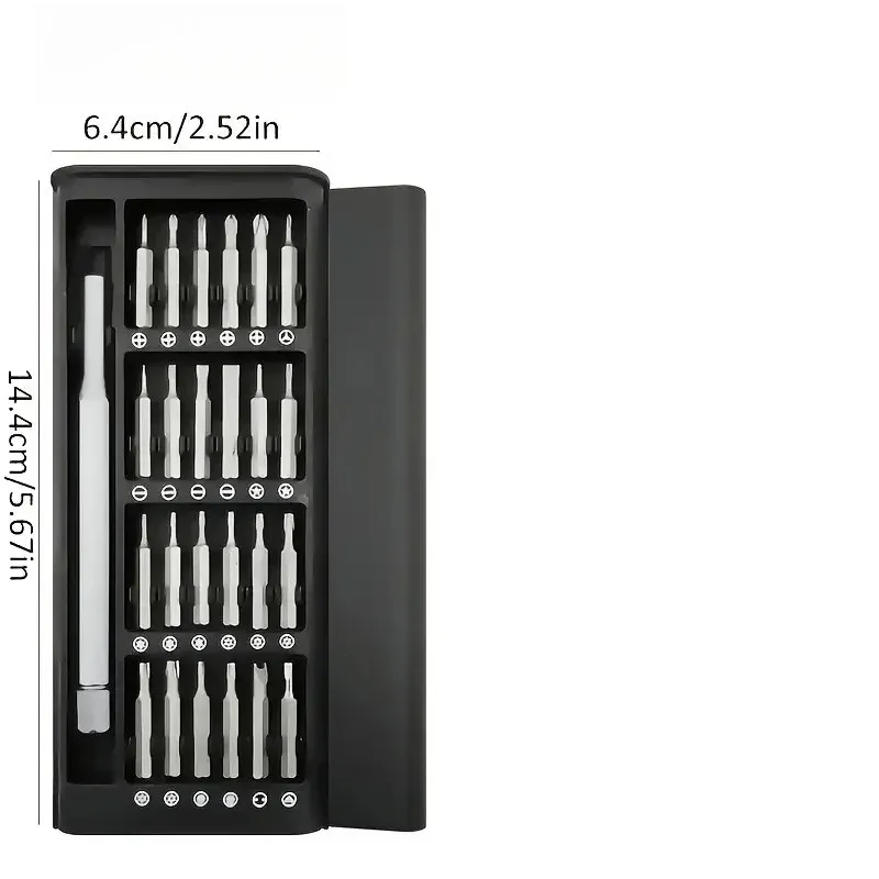 Jeu de mini tournevis 25 en 1 à tête plate et cruciforme pour appareils électroniques 8