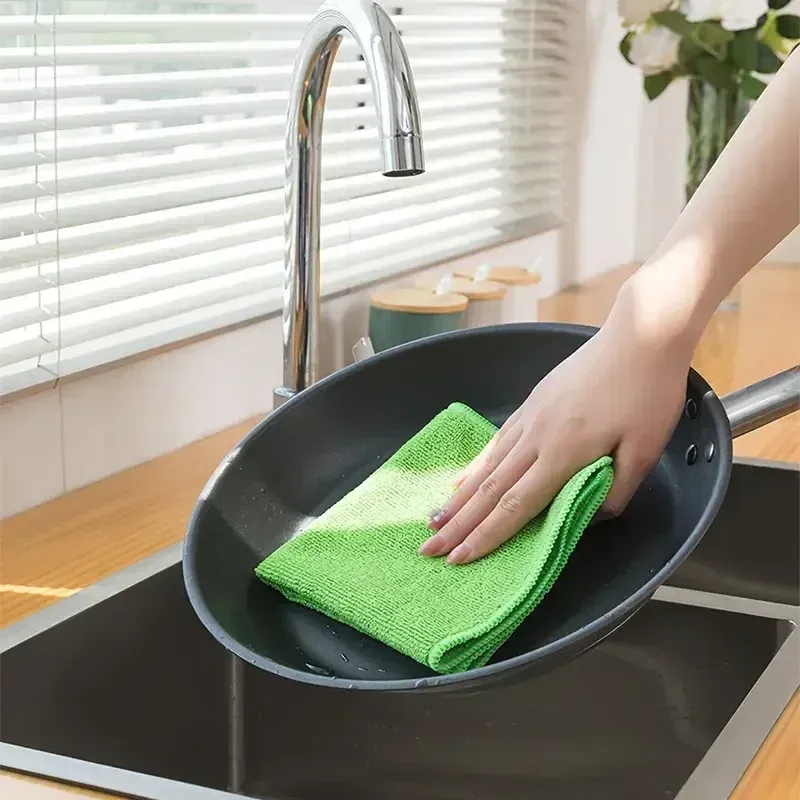 10/5/3 chiffons en microfibre pour le nettoyage, lavette vaisselle et chiffon ménager absorbant et durable pour la cuisine et la salle de bain 6