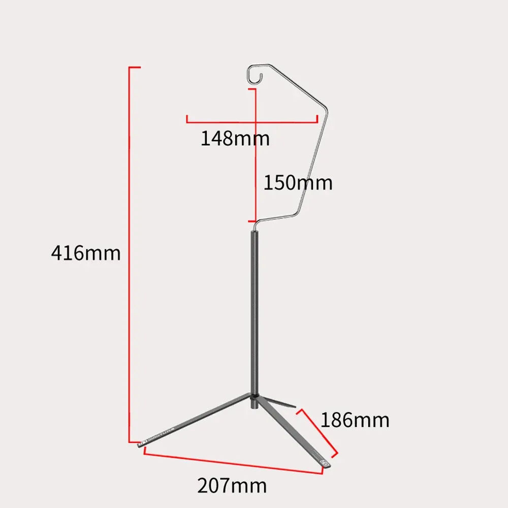 Support de lanterne détachable pliant, trépied léger de table pour camping 4