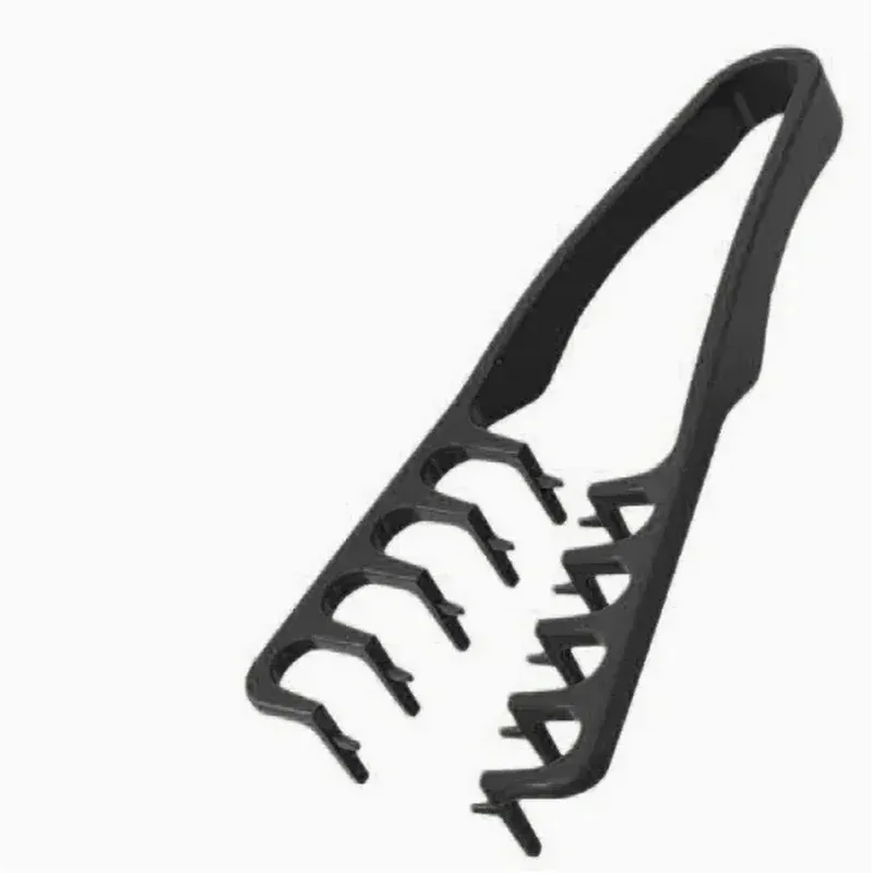 Peigne volumisant à dents larges pour homme en plastique ABS, avec poignée texturée, adapté à tous types de cheveux 4