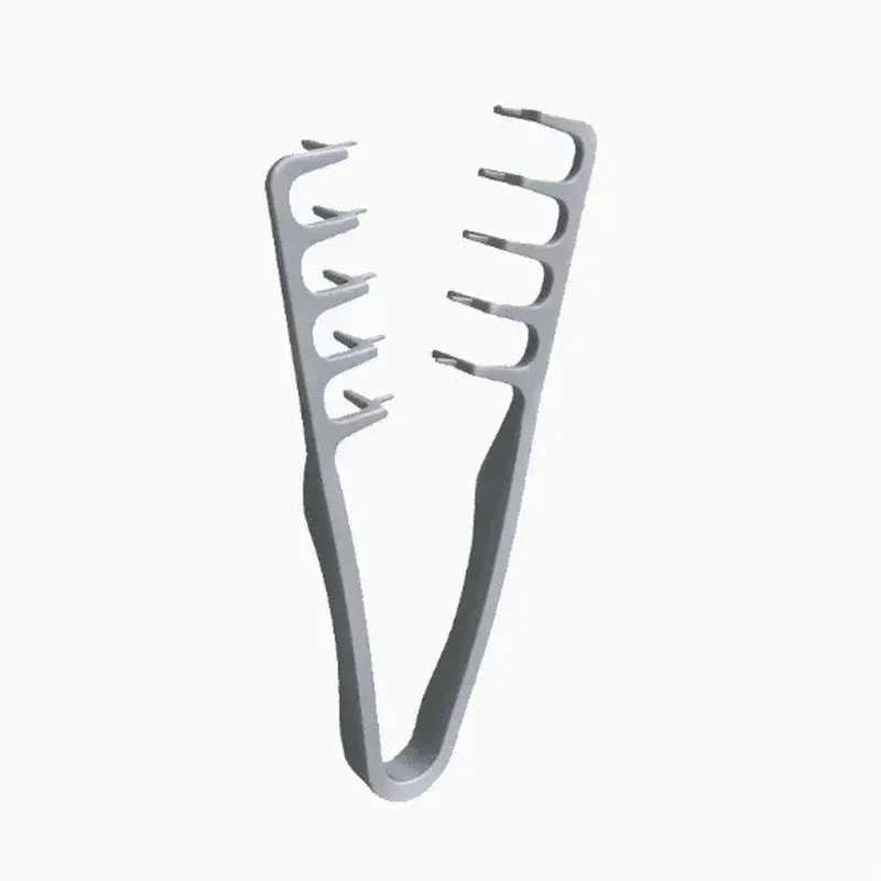 Peigne volumisant à dents larges pour homme en plastique ABS, avec poignée texturée, adapté à tous types de cheveux 5