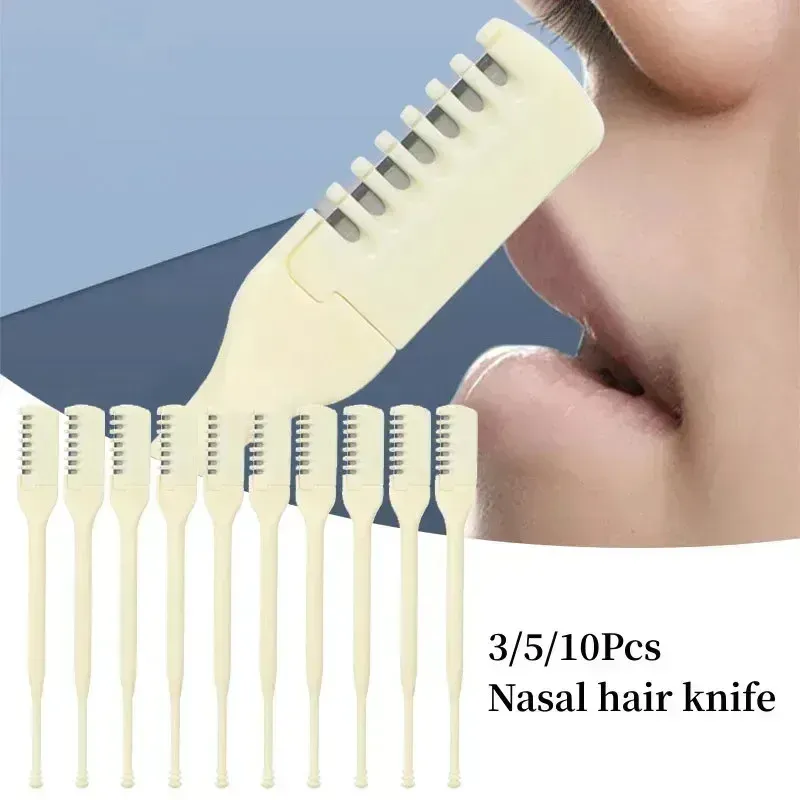 Tondeuse rotative 360° pour poils de nez, sans angles morts, multifonction pour homme : nez, oreilles et sourcils