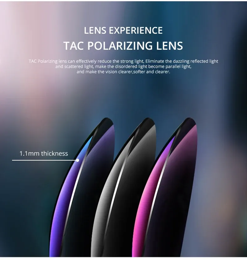 Détail du cadre des lunettes de soleil KDEAM