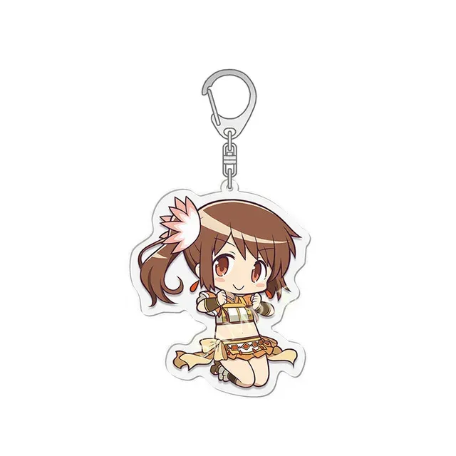Porte-clés Anime Puella Magi Madoka Magica : Kaname Madoka, Akemi Homura, Miki Sayaka, Tomoe Mami, Sakura Kyoko | Porte-clés anneau pour fans, idée cadeau et bijou 6