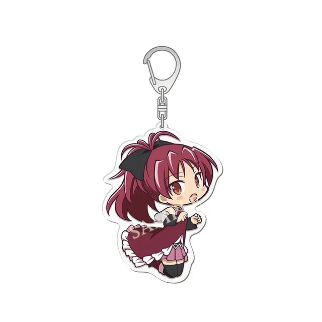 Porte-clés Anime Puella Magi Madoka Magica : Kaname Madoka, Akemi Homura, Miki Sayaka, Tomoe Mami, Sakura Kyoko | Porte-clés anneau pour fans, idée cadeau et bijou 9