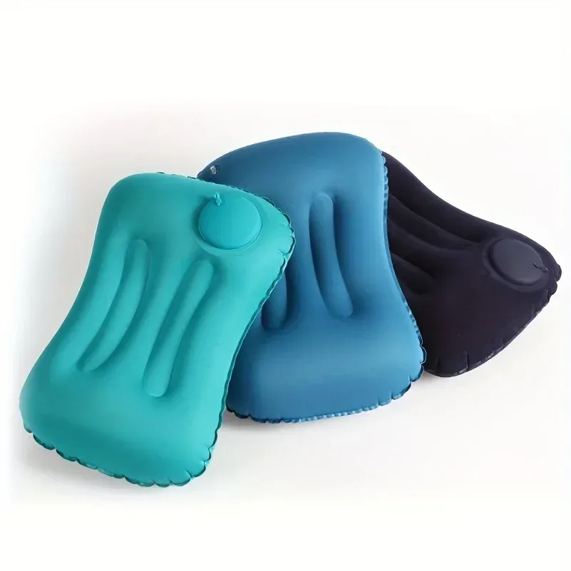 Oreiller de voyage gonflable portable pour le cou et la taille 2