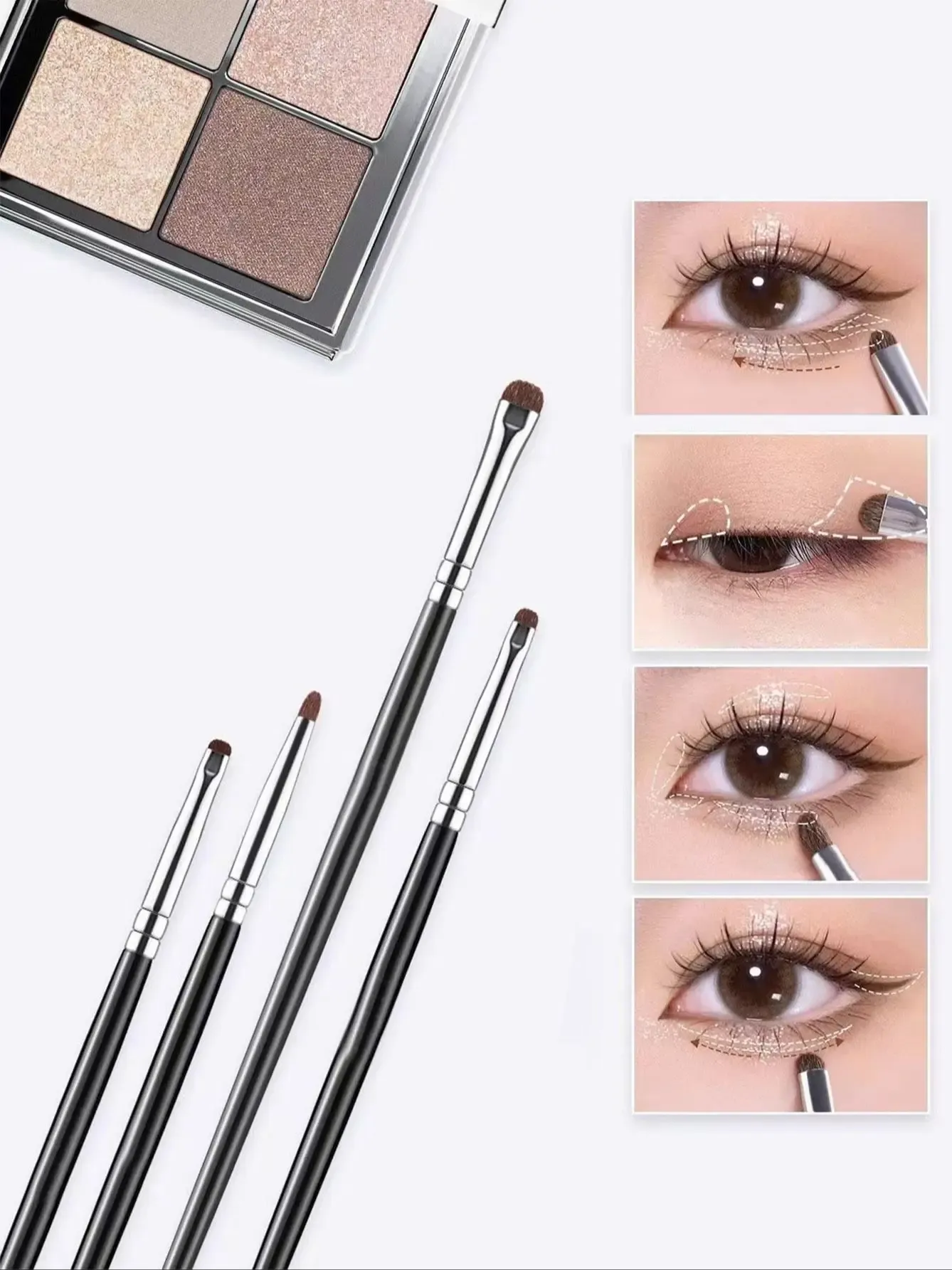 Vue d'ensemble des pinceaux de maquillage pour les yeux