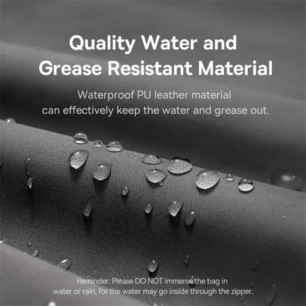 Sac de rangement portable étanche et résistant à la graisse pour iPhone 15 Pro Max, écouteurs, batterie externe et câble de chargeur 2