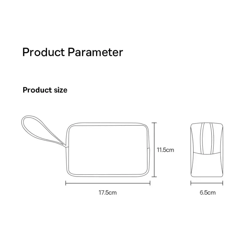 Sac de rangement portable étanche et résistant à la graisse pour iPhone 15 Pro Max, écouteurs, batterie externe et câble de chargeur 6