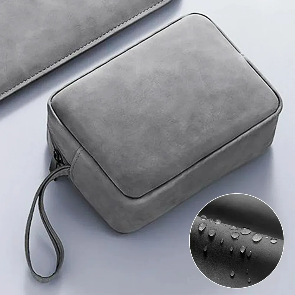 Sac de rangement portable en cuir PU, vue d'ensemble