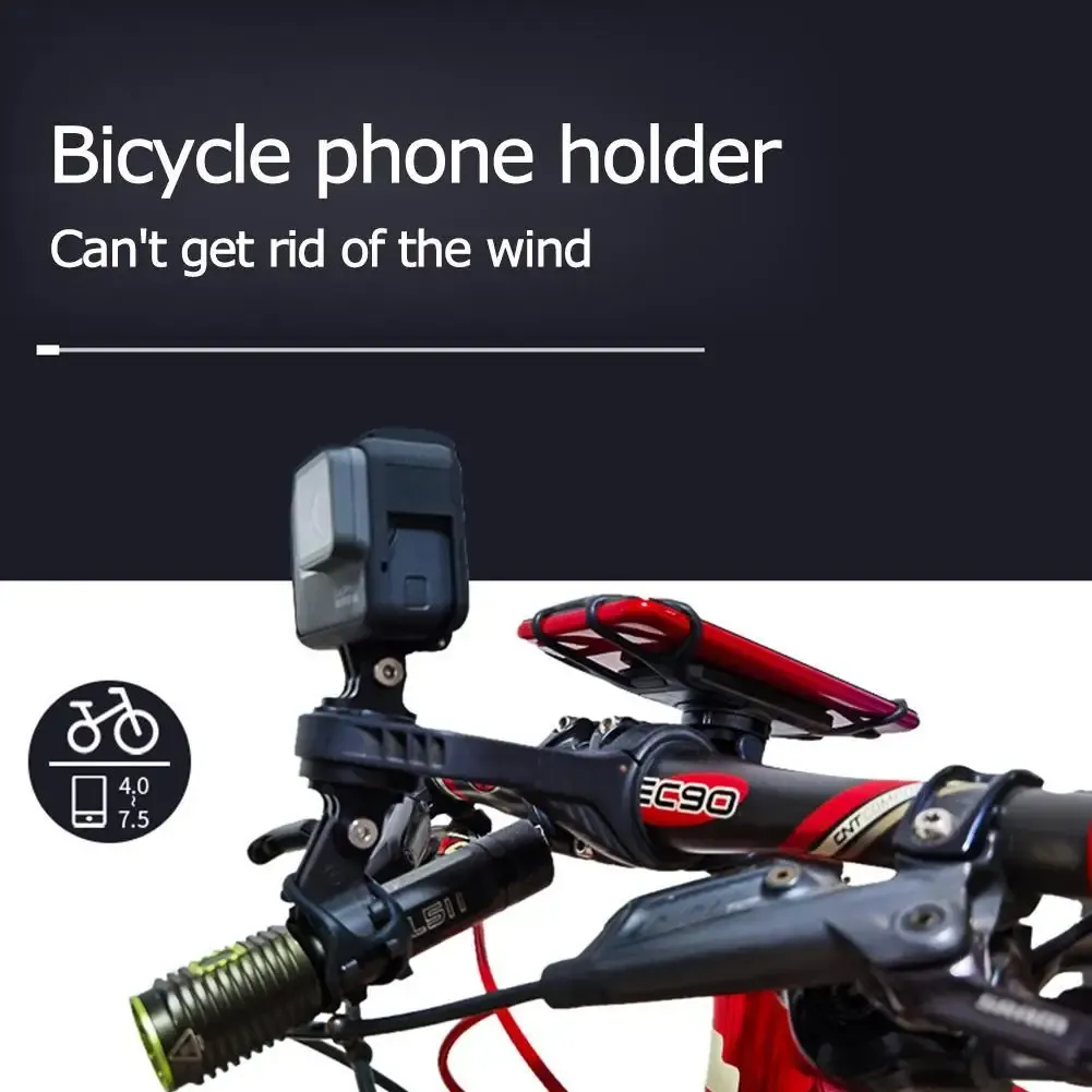 Support de téléphone en silicone pour vélo et moto, finition