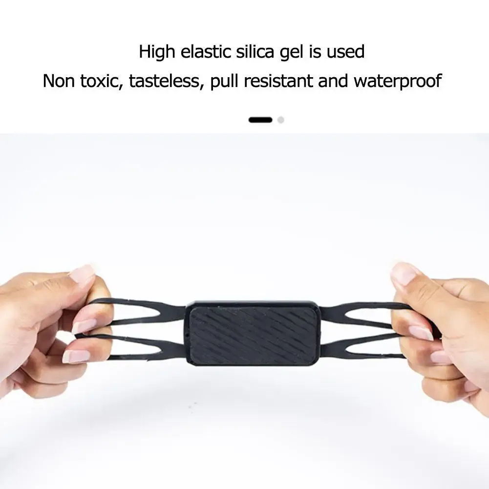 Support de téléphone en silicone pour vélo et moto, mise en situation