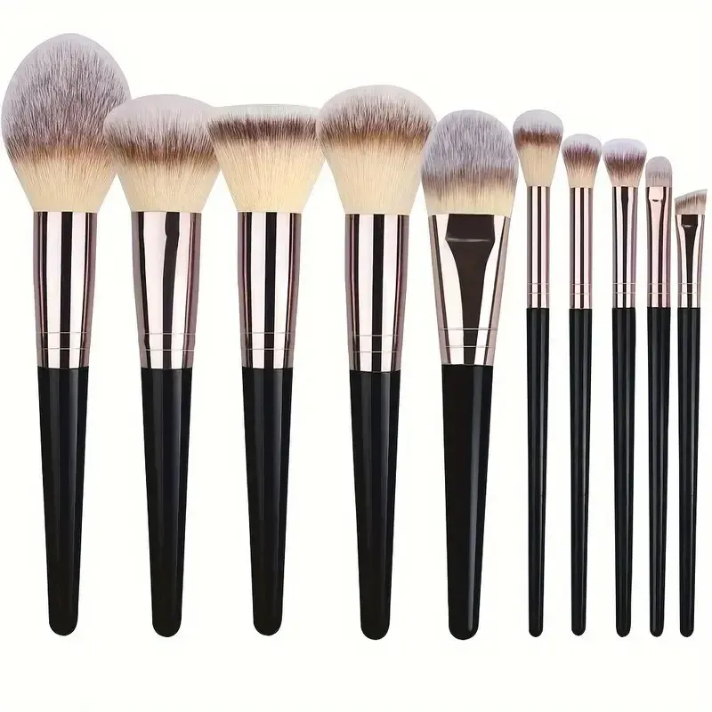 Ensemble de pinceaux de maquillage professionnels pour femmes, pinceaux fond de teint, correcteur, fard à joues et Kabuki, doux et moelleux, 3 à 20 pièces 15