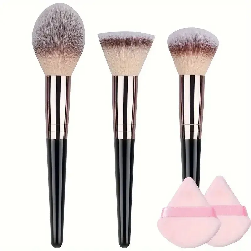 Ensemble de pinceaux de maquillage professionnels pour femmes, pinceaux fond de teint, correcteur, fard à joues et Kabuki, doux et moelleux, 3 à 20 pièces 14