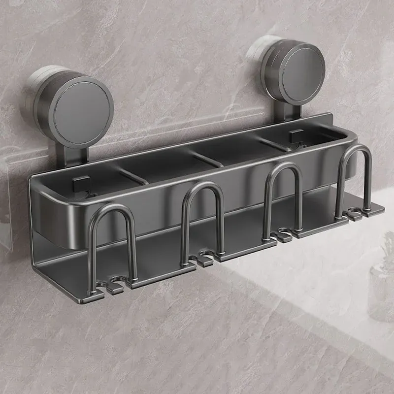 Porte-brosse à dents électrique mural sans perçage, fixation par ventouse, avec gobelet pour salle de bain 2