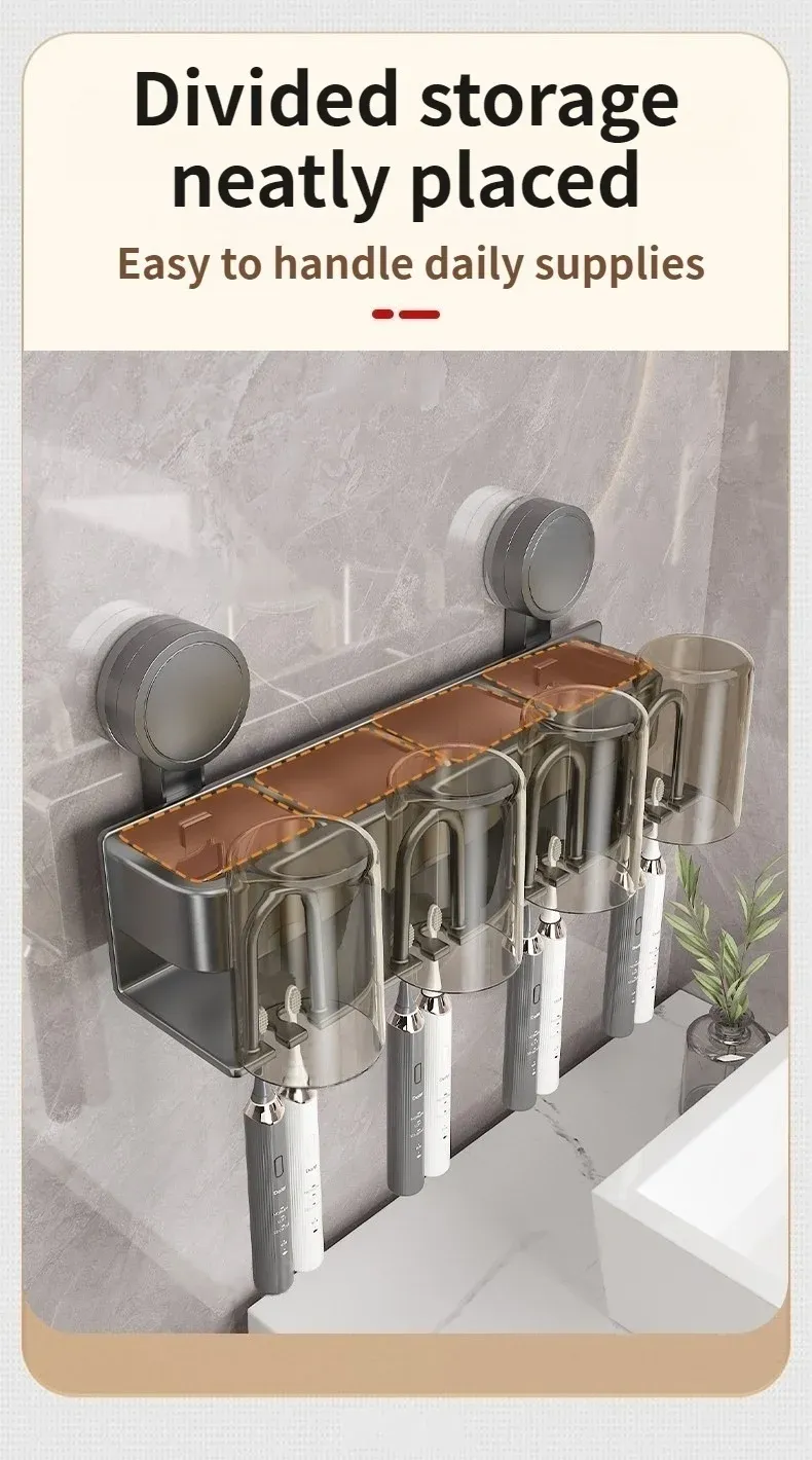 Porte-brosse à dents mural dans un intérieur moderne