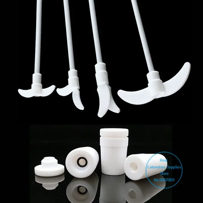 Agitateur à palette pliable en PTFE, 250 à 500 mm, 1 pièce, pour expériences de laboratoire scolaire - Image 1