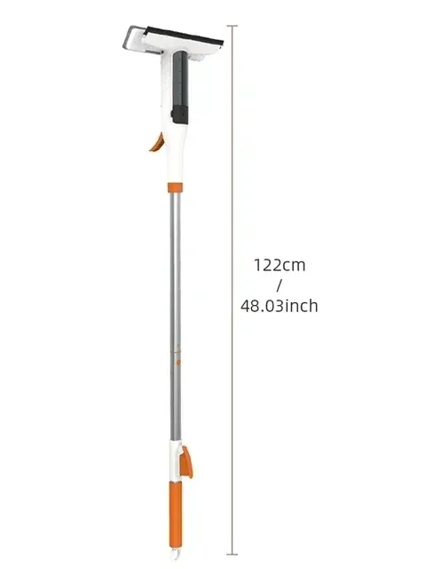 Outil de nettoyage de vitres double face avec poignée de pulvérisation, raclette de fenêtre pour verre et raclette d'extérieur 7