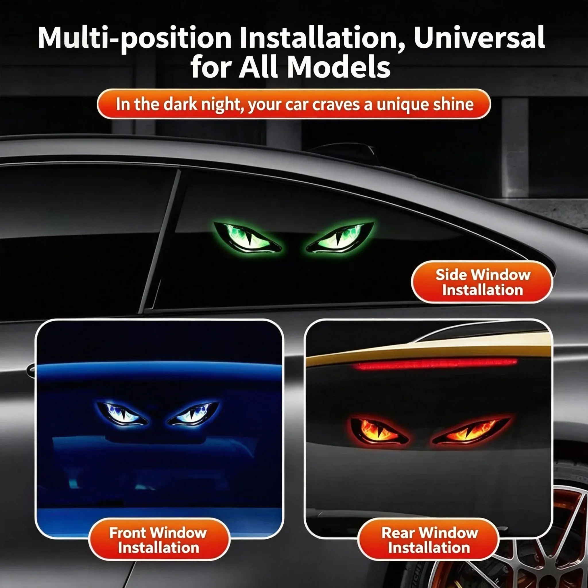 Lumière d'avertissement solaire à LED pour voiture, avec capteur dynamique 4