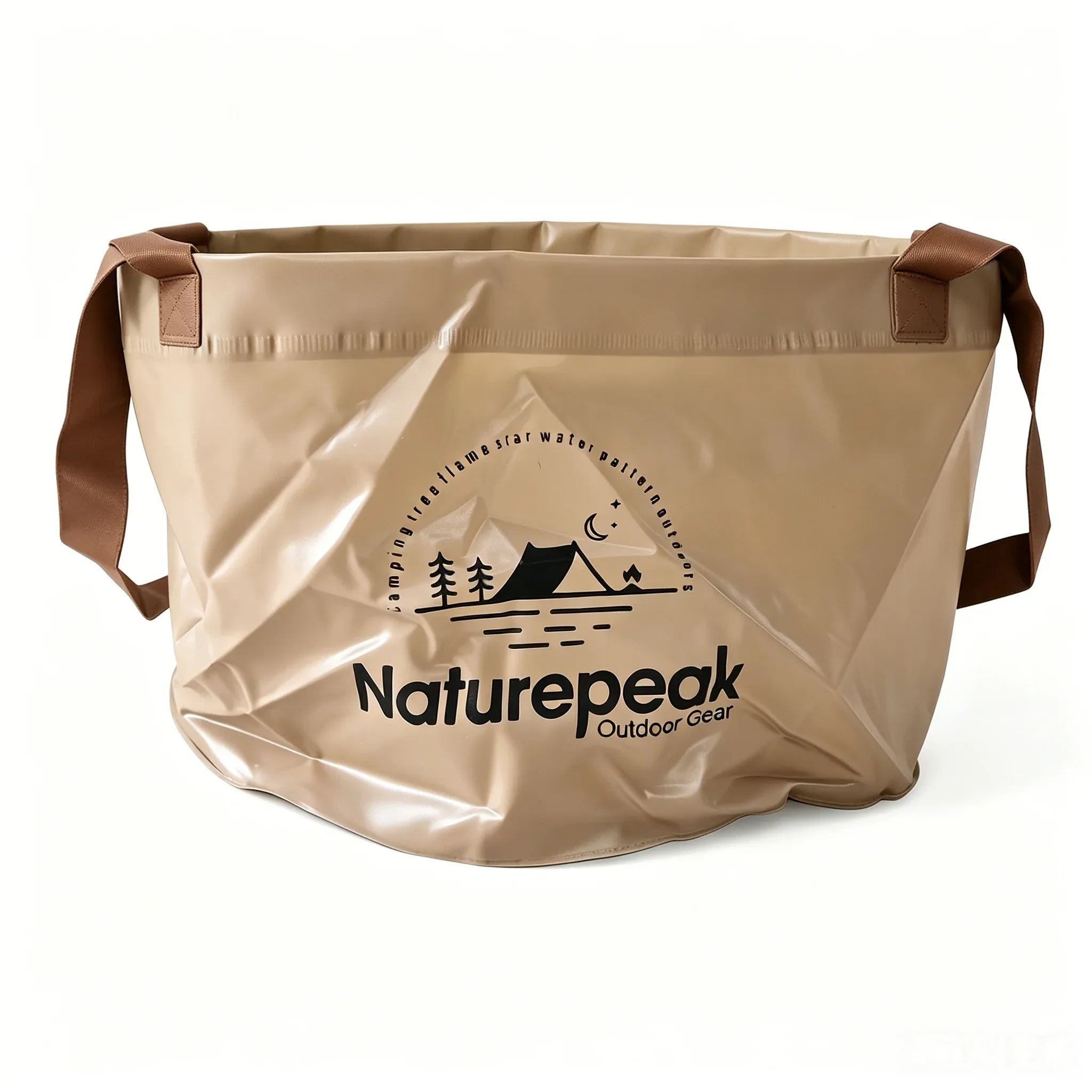 Seau pliable avec poignée, seau de lavage multifonction portable et léger pour la pêche, le camping et la randonnée 4