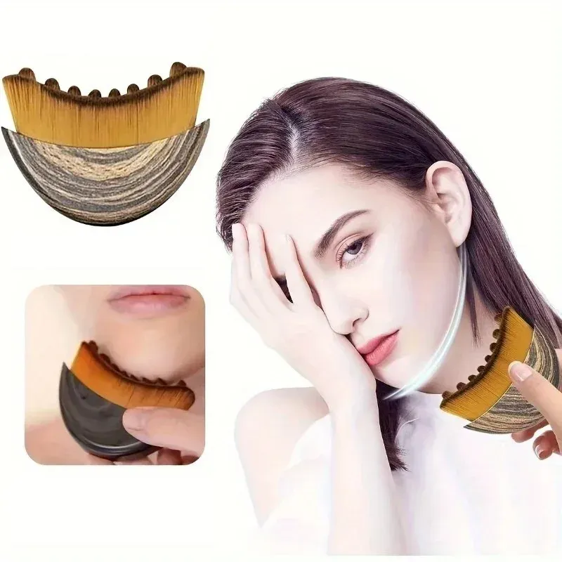 Brosse de massage visage, outil de drainage lymphatique et de modelage, avec étui de rangement 4