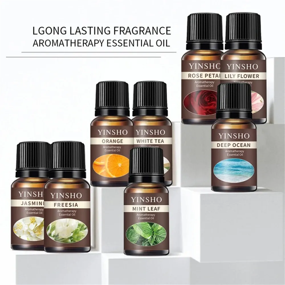 13 parfums d'huiles essentielles 10 ml pour diffuseur d'arômes, humidificateur d'air, maison, solubles dans l'eau, bricolage, spray désodorisant polyvalent, rafraîchisseur - Image 1