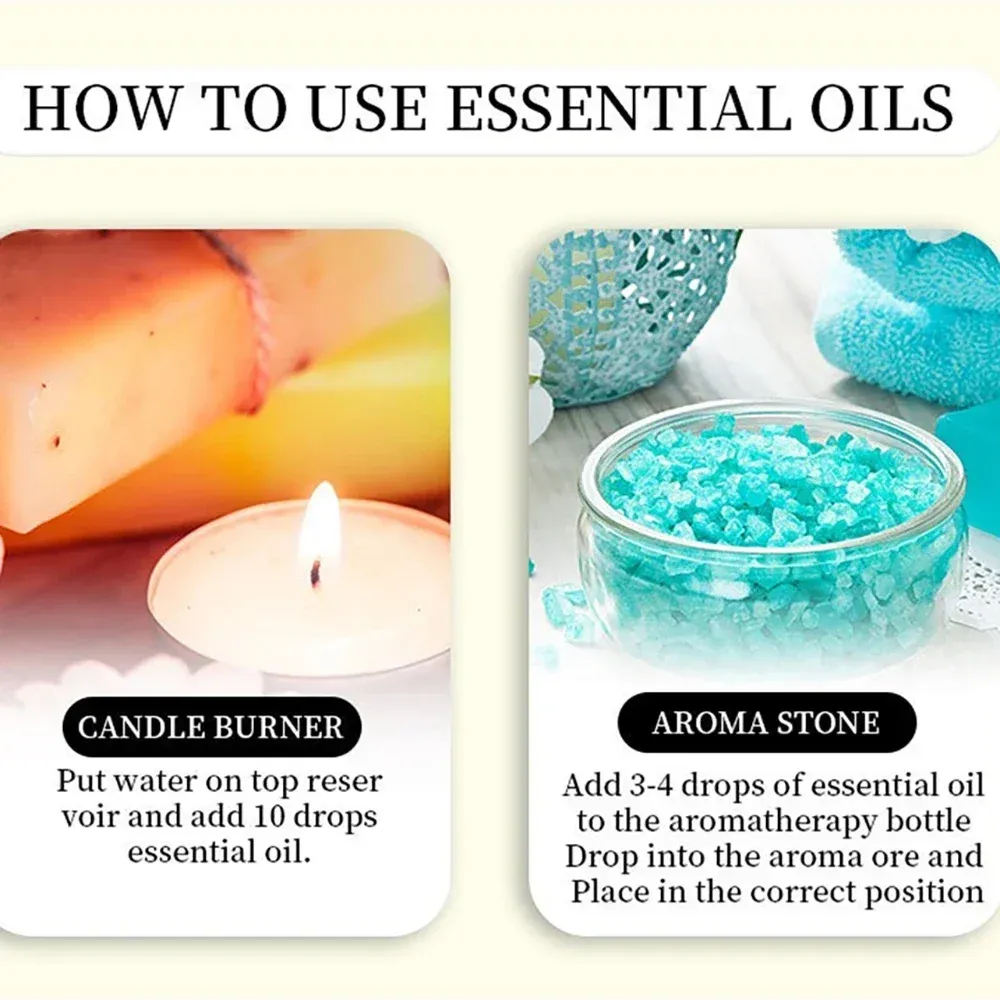 13 parfums d'huiles essentielles 10 ml pour diffuseur d'arômes, humidificateur d'air, maison, solubles dans l'eau, bricolage, spray désodorisant polyvalent, rafraîchisseur 5