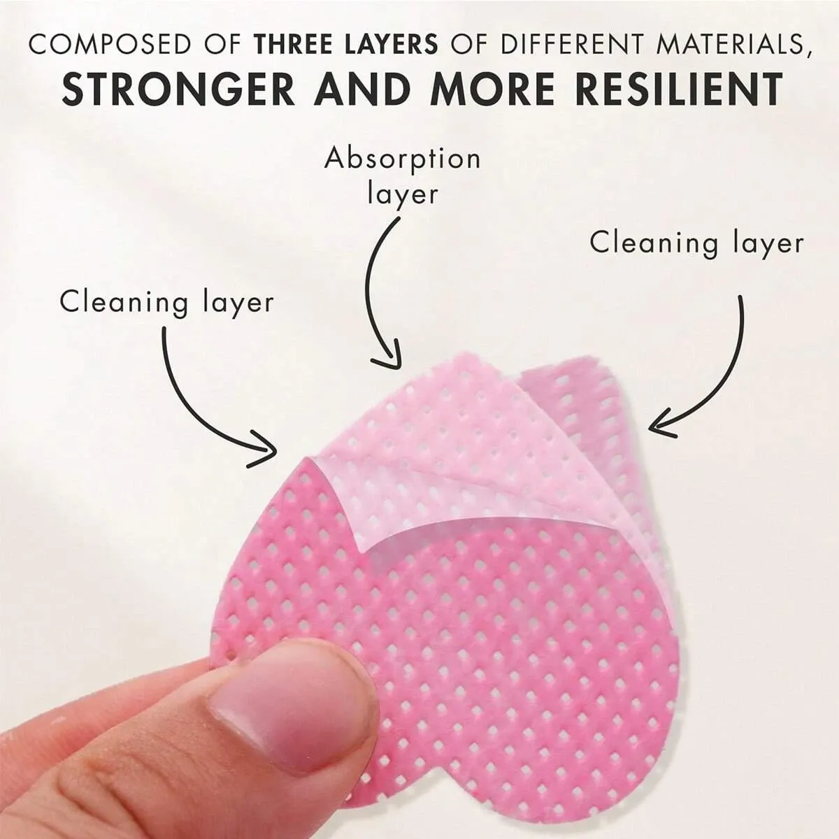YIKOOLIN Lingettes sans peluche pour ongles et extensions de cils, 200 pièces, nettoyant non tissé pour colle et gel 4