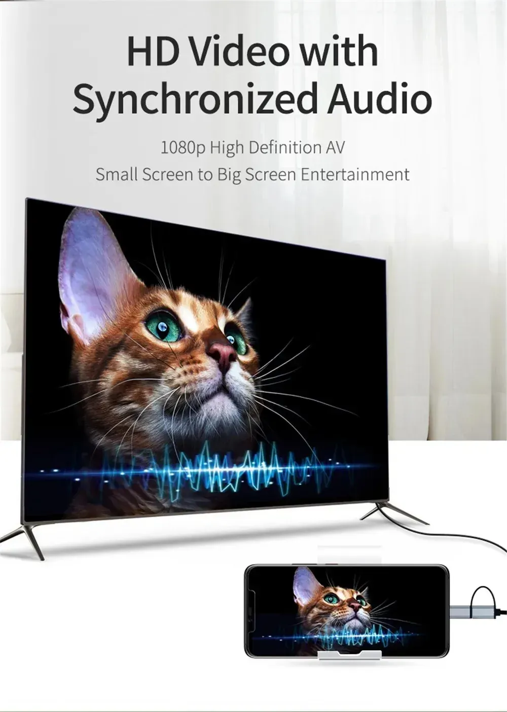 Partage de vidéos sur écran de télévision