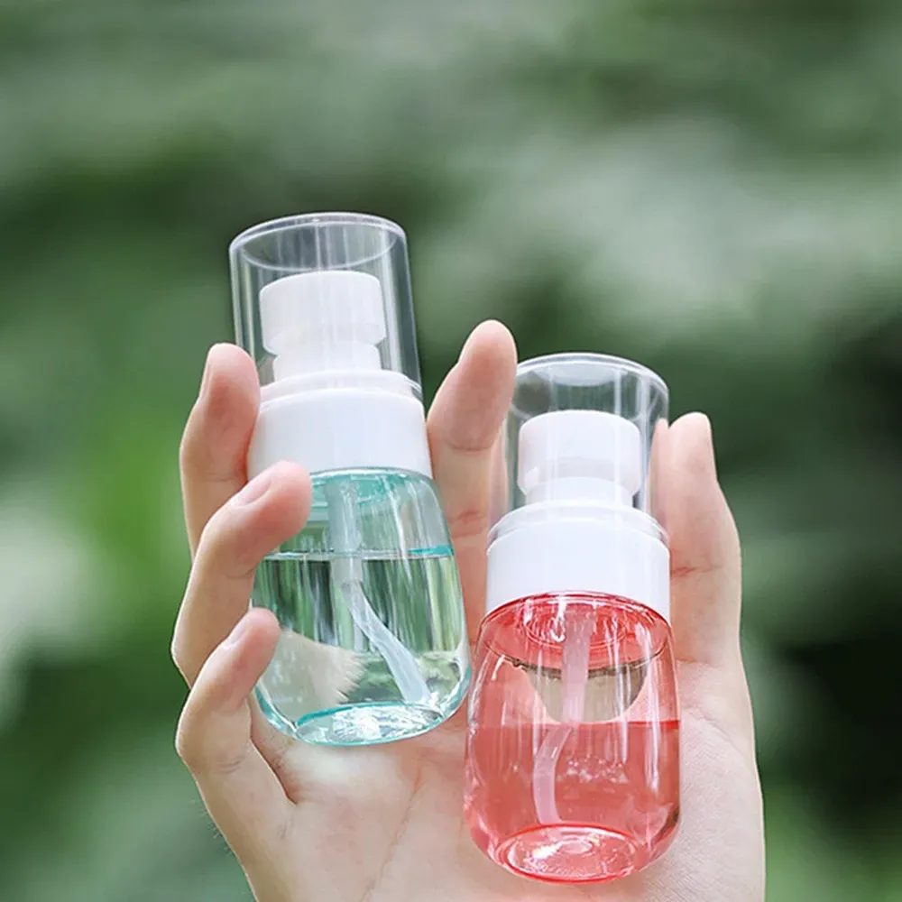 Flacon Vaporisateur de Brume Rechargeable en Plastique Transparent 30 ml, Format Voyage pour Soins, Maquillage et Parfums 3