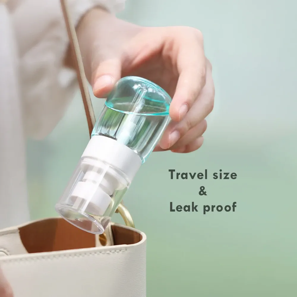 Flacon Vaporisateur de Brume Rechargeable en Plastique Transparent 30 ml, Format Voyage pour Soins, Maquillage et Parfums 2