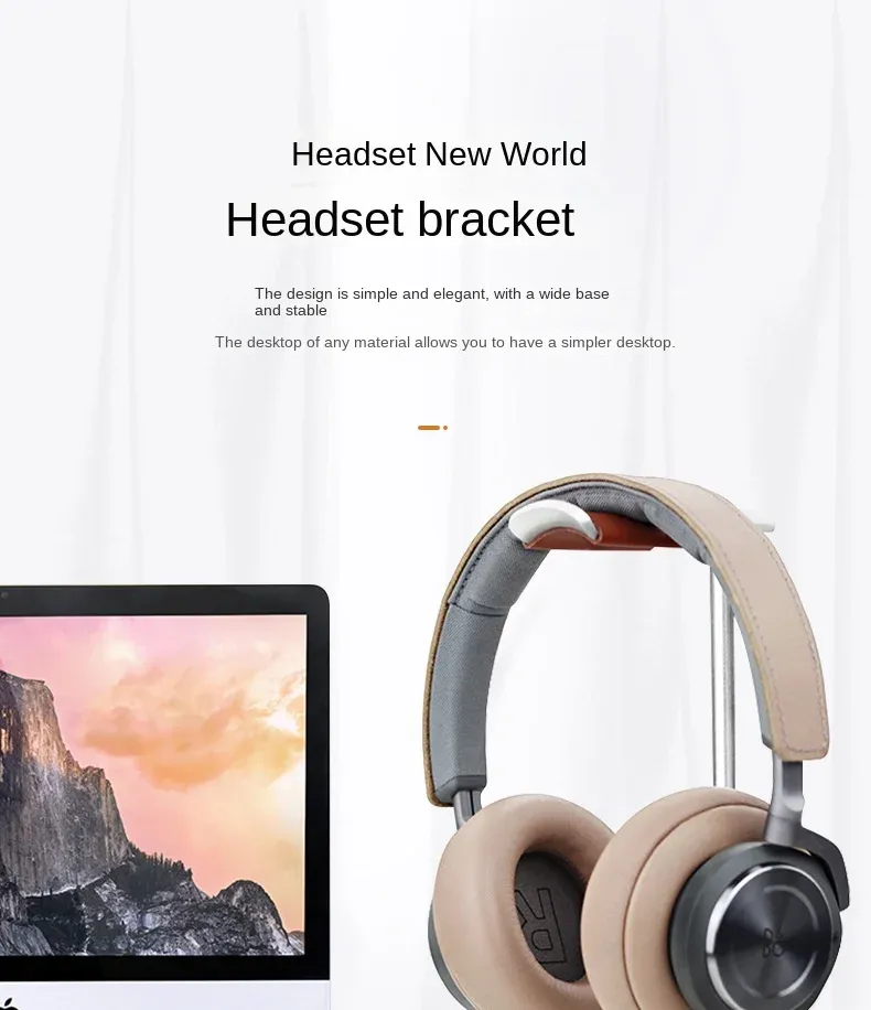 Vue d'ensemble du support de casque en aluminium