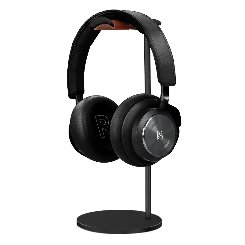 Support de casque incurvé en aluminium, support de casque de jeu en métal robuste avec base solide pour présentoir de bureau et de table 7