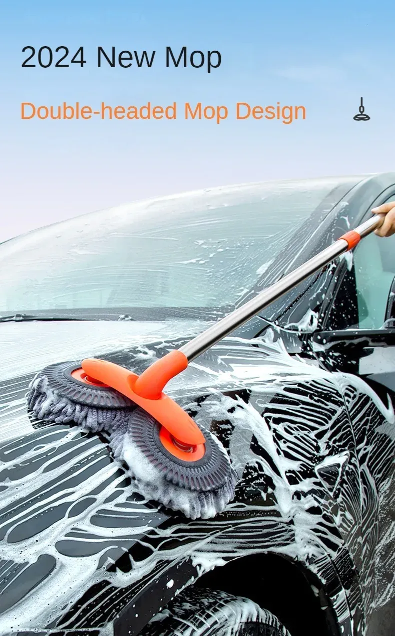 Brosse de lavage de voiture en situation